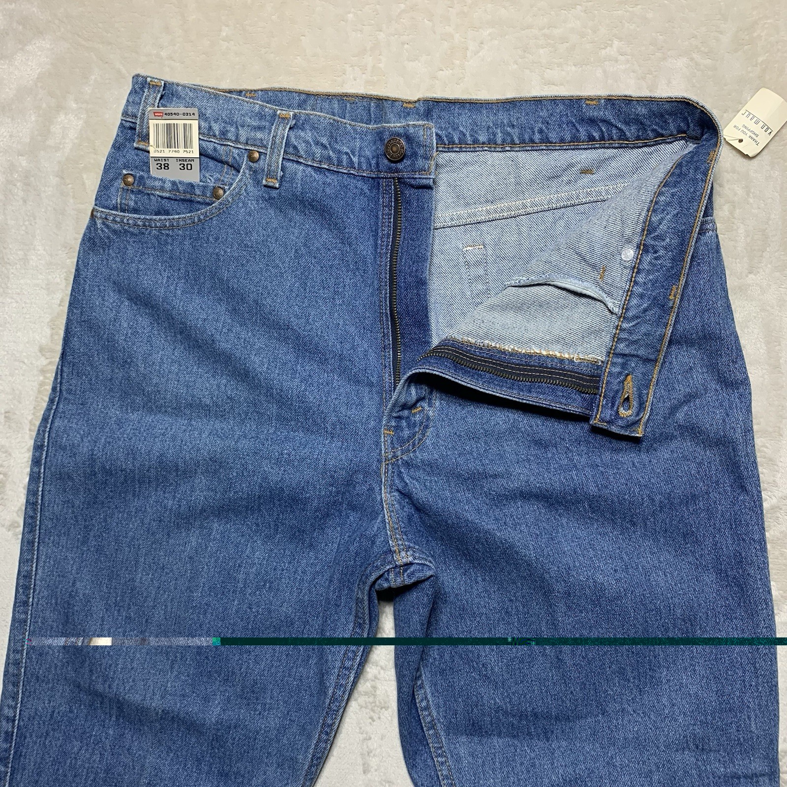 NEW Vintage 90s Levi’s 540 Jeans Men’s 38×30 Brown Tab Relaxed Fit Loose USA