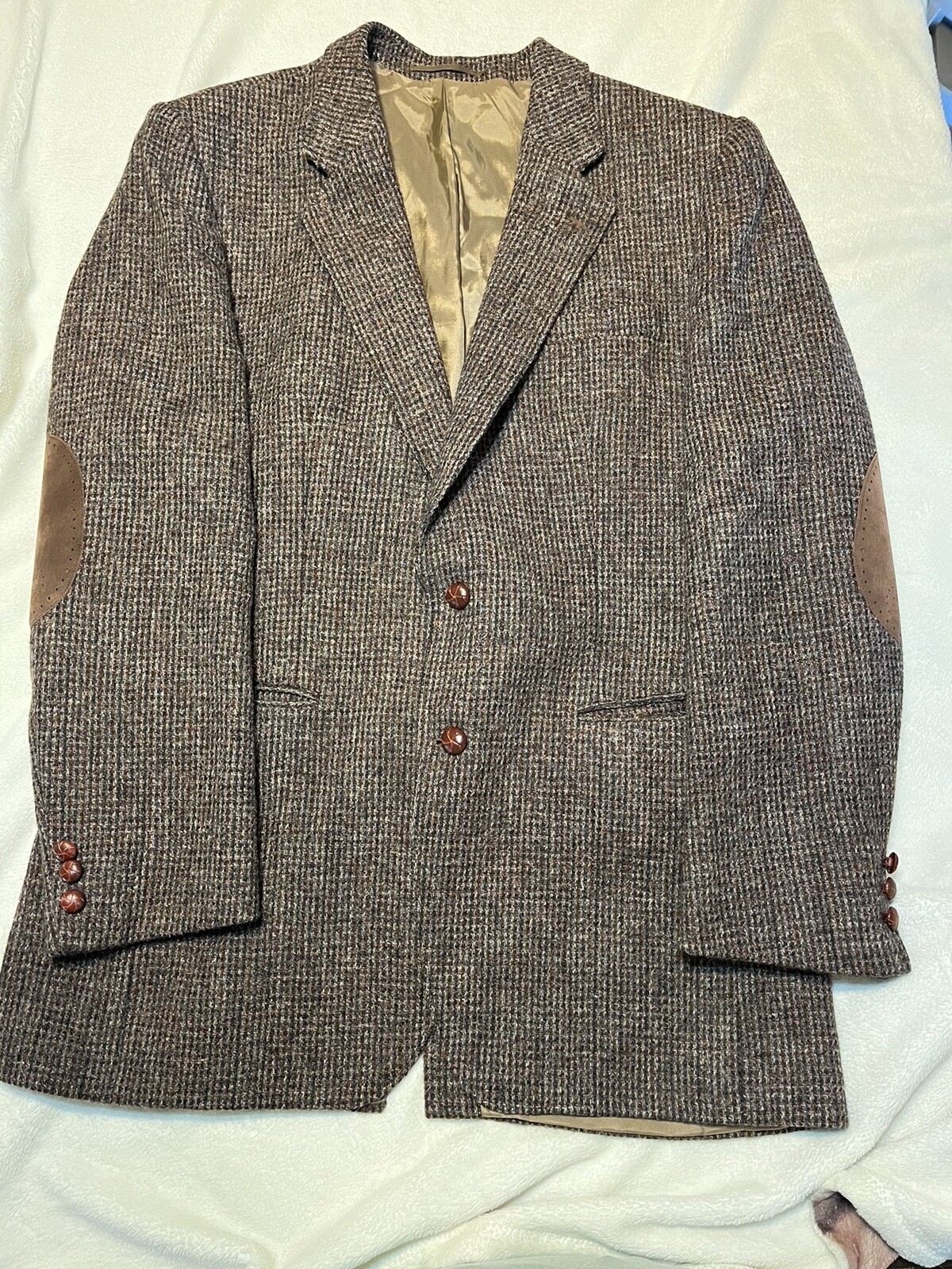 Harris Tweed tradition wool made in Scotland coat Measurements In Photos