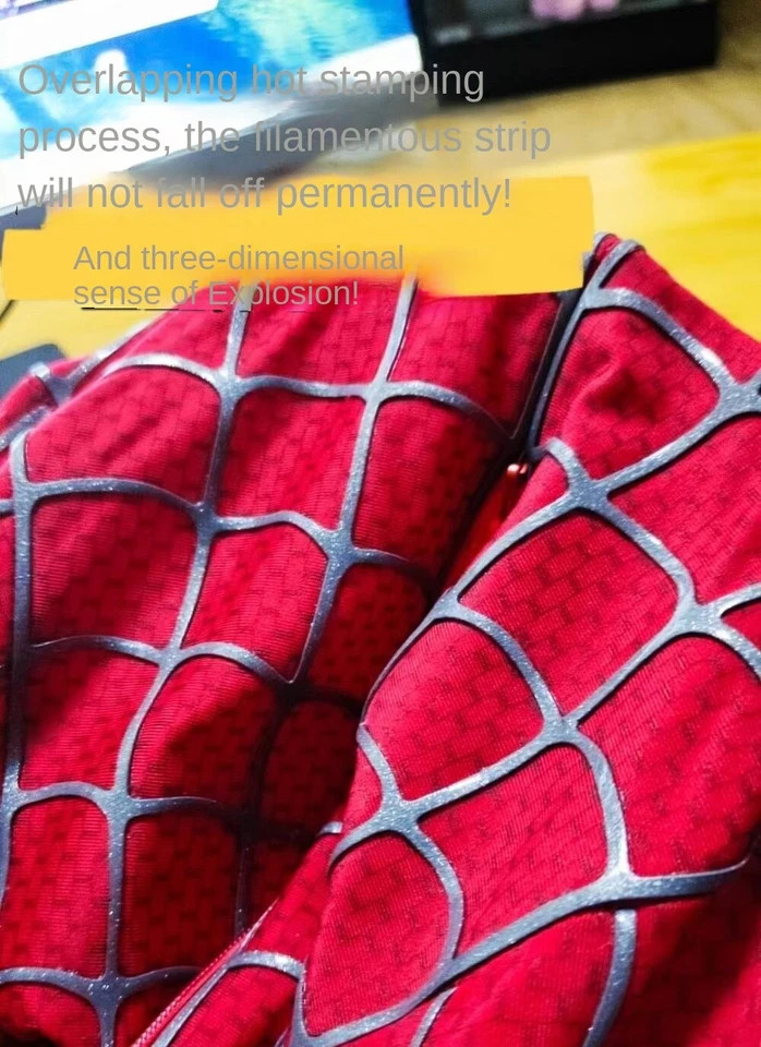 Craft 1:1 Spiderman Tobey Maguire Hood Mask 3D Headwear Adult Wearable Red/BL