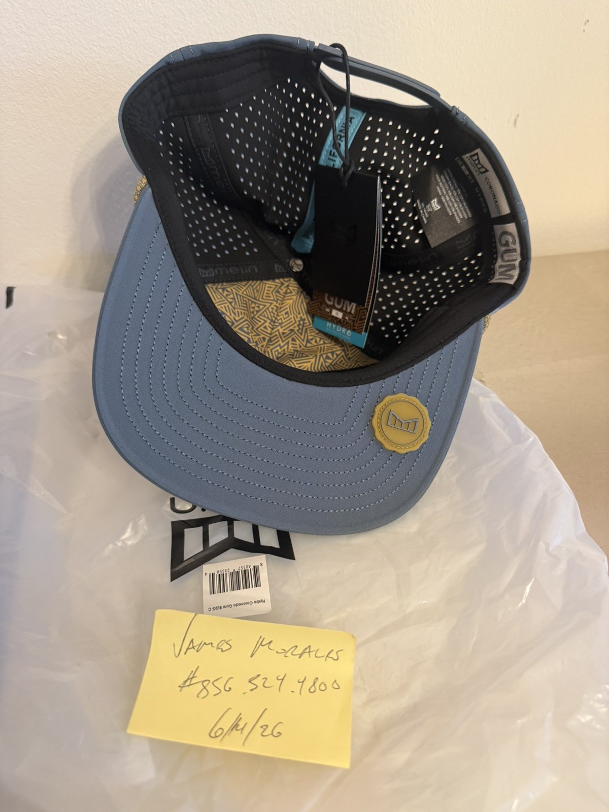 SOLD OUT Melin Hat Size Classic Coronado Limited Ed Blue Stone Gum Release
