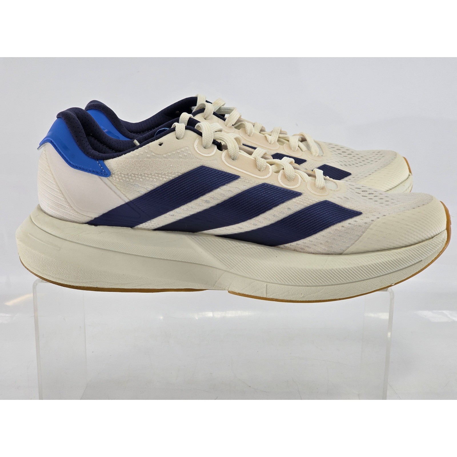 Adidas Duramo Speed 2 Running Shoes Mens 9.5 White Blue JP9223 – Excellent