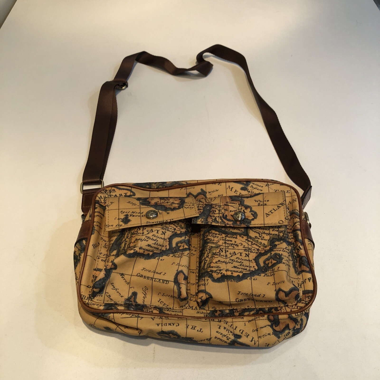 Patricia Nash Torri Crossbody European Map Satchel