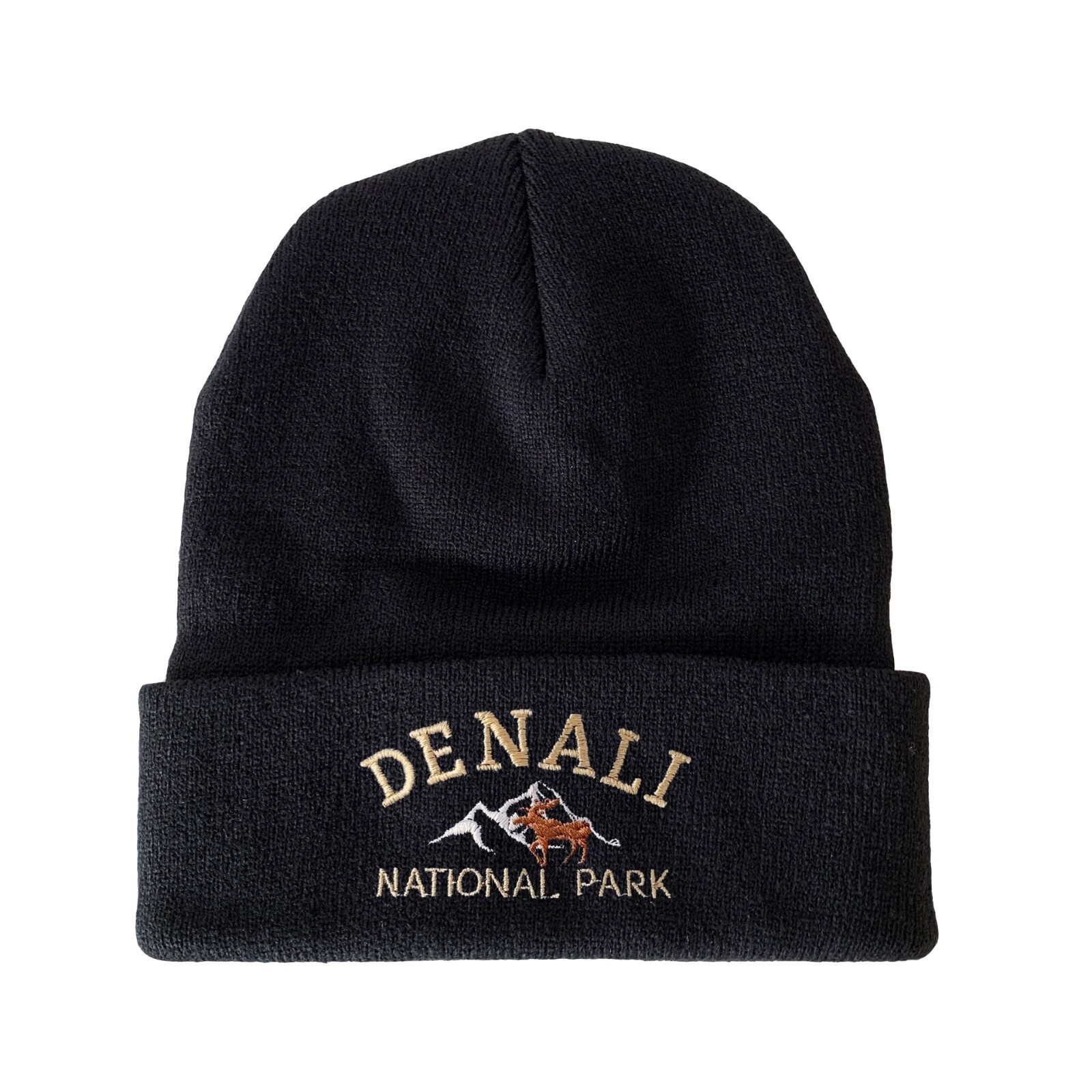 Denali National Park Embroidered Beanie Winter Hat nature beanie hat