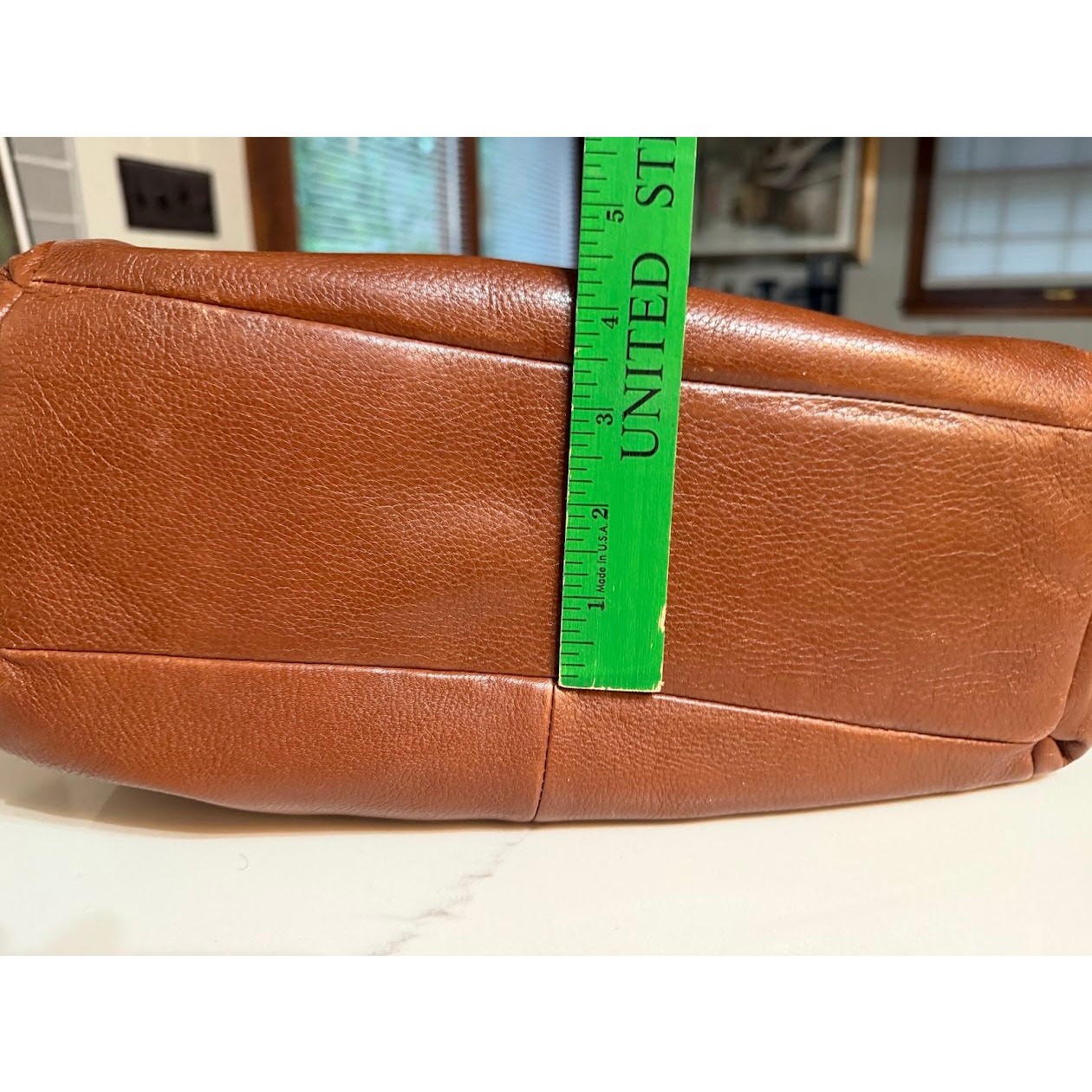 Coach Madison Phoebe Leather Shoulder Bag Pebbled Brown Hobo Handbag 26224