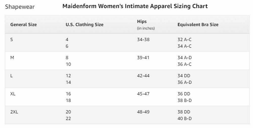 Maidenform 12433 Hi-Waist Thigh Slimmer FIRM Shapewear Black Nude MSRP $40