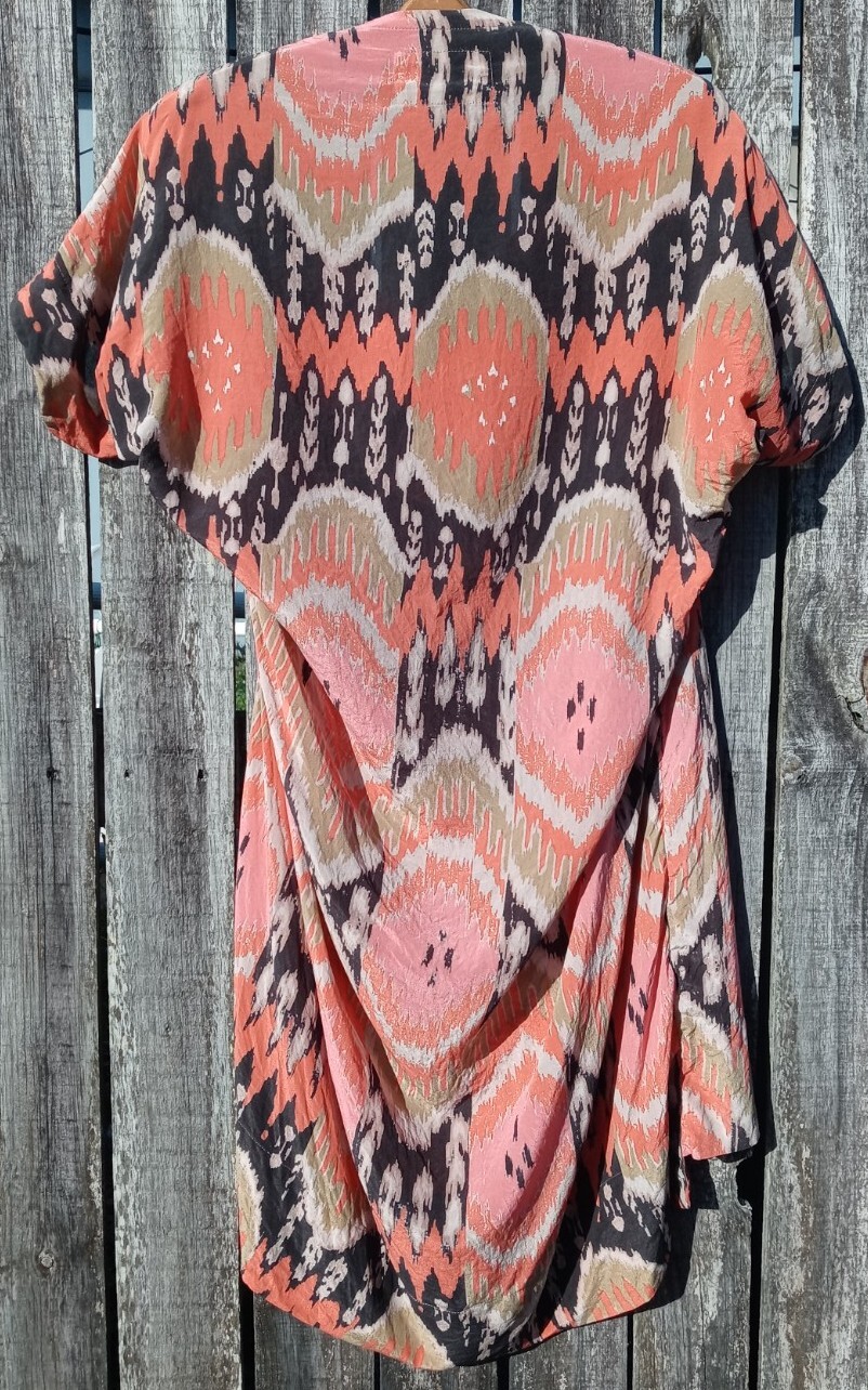 All Saints Spitafields Ikat Audrina Silk Dress Western Tribal