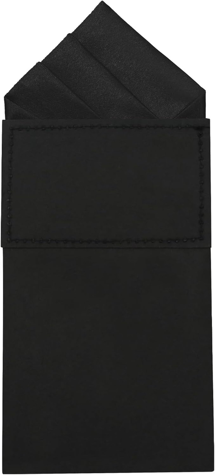 Mens Pre-Folded Pocket Squares on Card Pocket Handkerchief for Suit Accessories