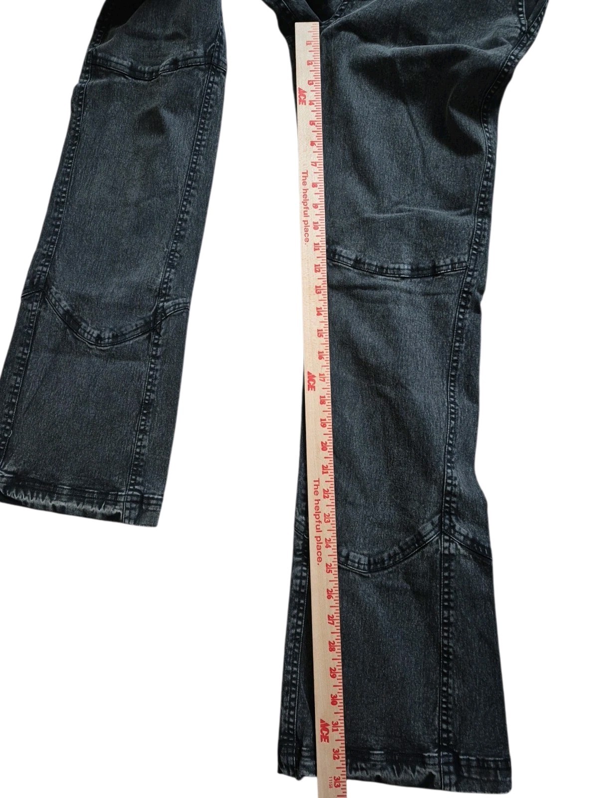Free People We The Free Ash Moto Slit Flare Jeans Size 10 31×33