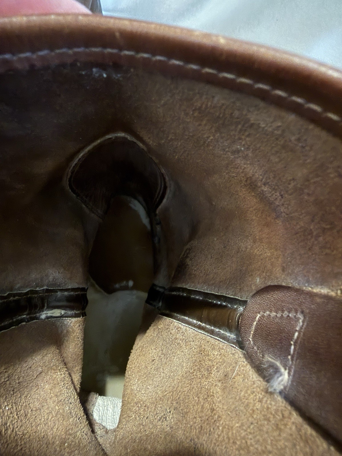 Wolverine Mens Slip & Oil Resistant Brown Leather Work Boots Size 12