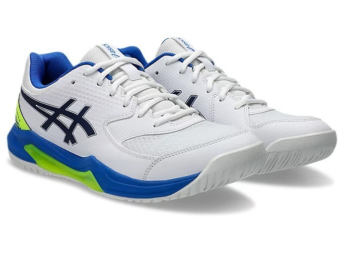 Asics Gel Dedicate 8 Pickleball Tennis Shoes White Black Mens Sz 10 1041A409-103