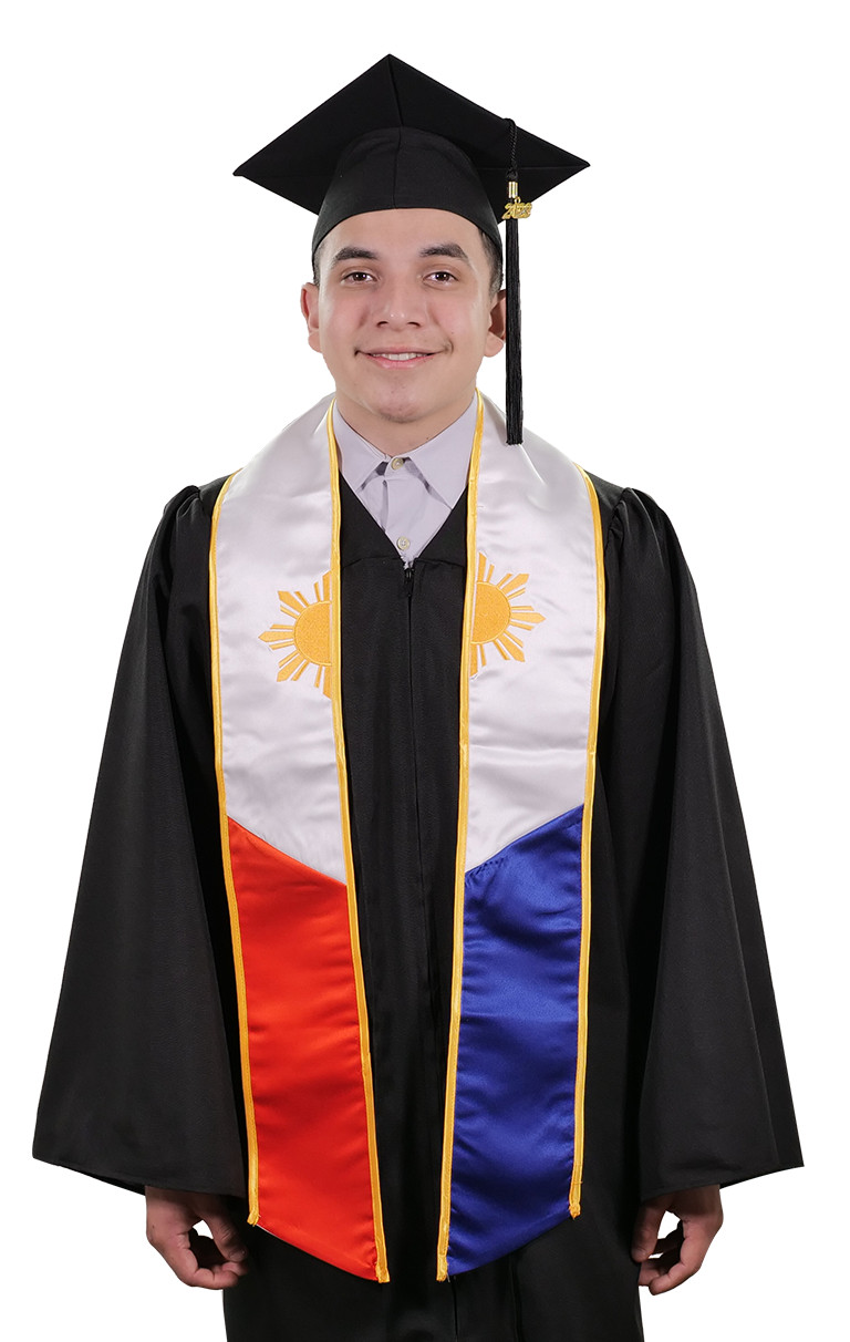 Philippines Embroidered Graduation Stole – Filipino International Stole