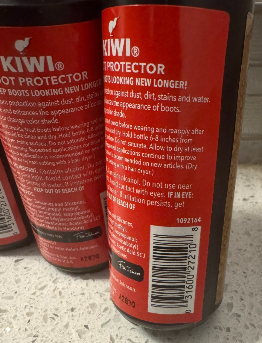 Lot Of 3 KIWI BOOT PROTECTOR Suede Nylon Uppers Spray 4 Fl Oz Travel