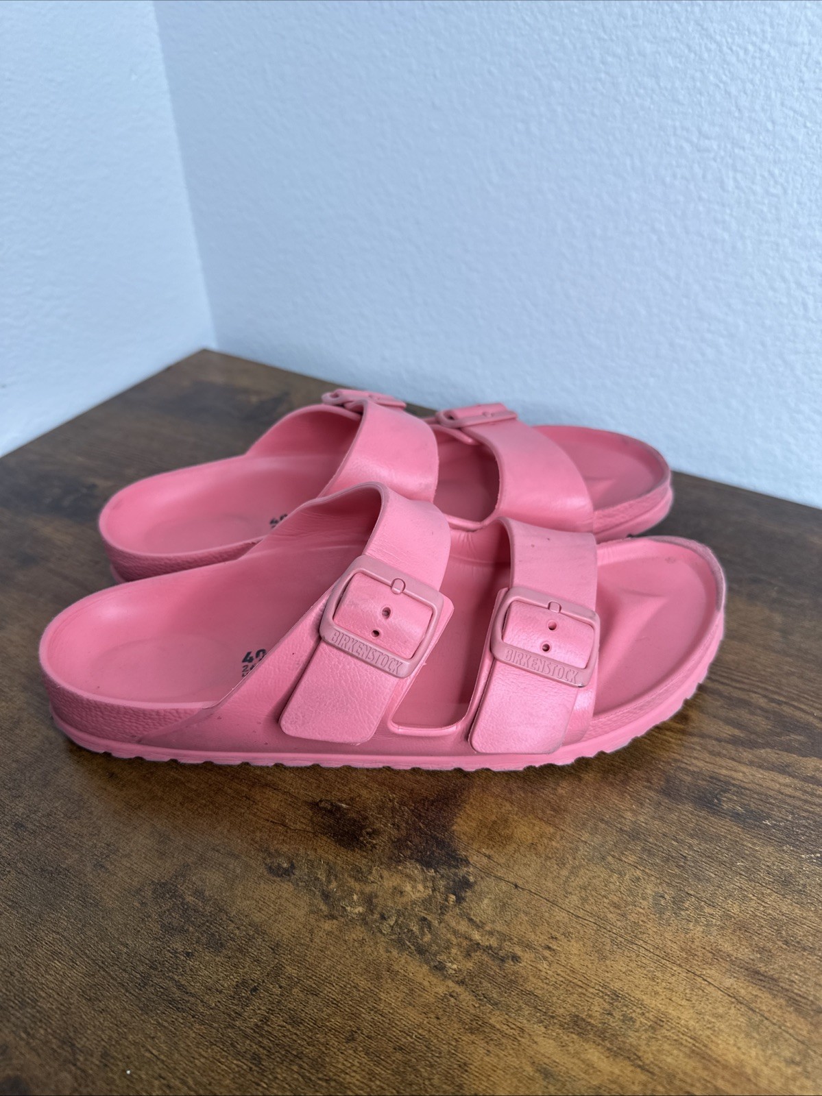 Birkenstock Sandal Pink Clay Arizona EVA Sandals Size 40 Slip On Slides