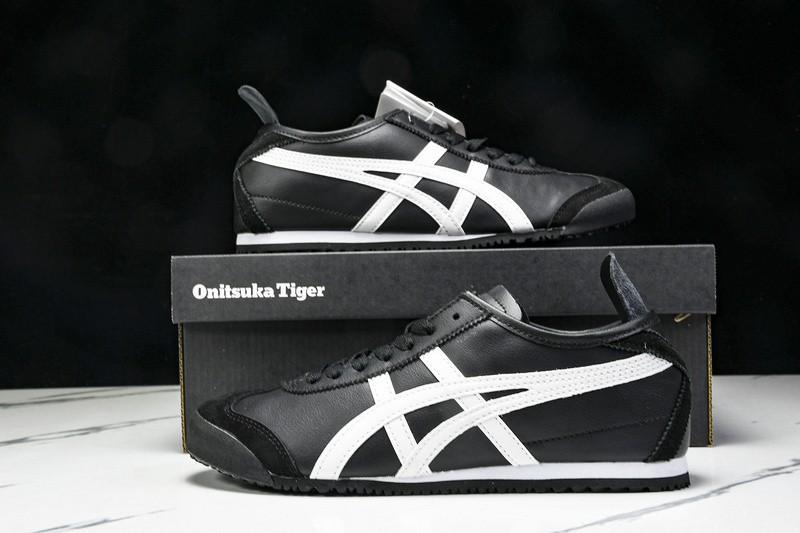 Onits*ka Tiger Mexico 66 Black White DL408-9001 Unisex Size 4-11