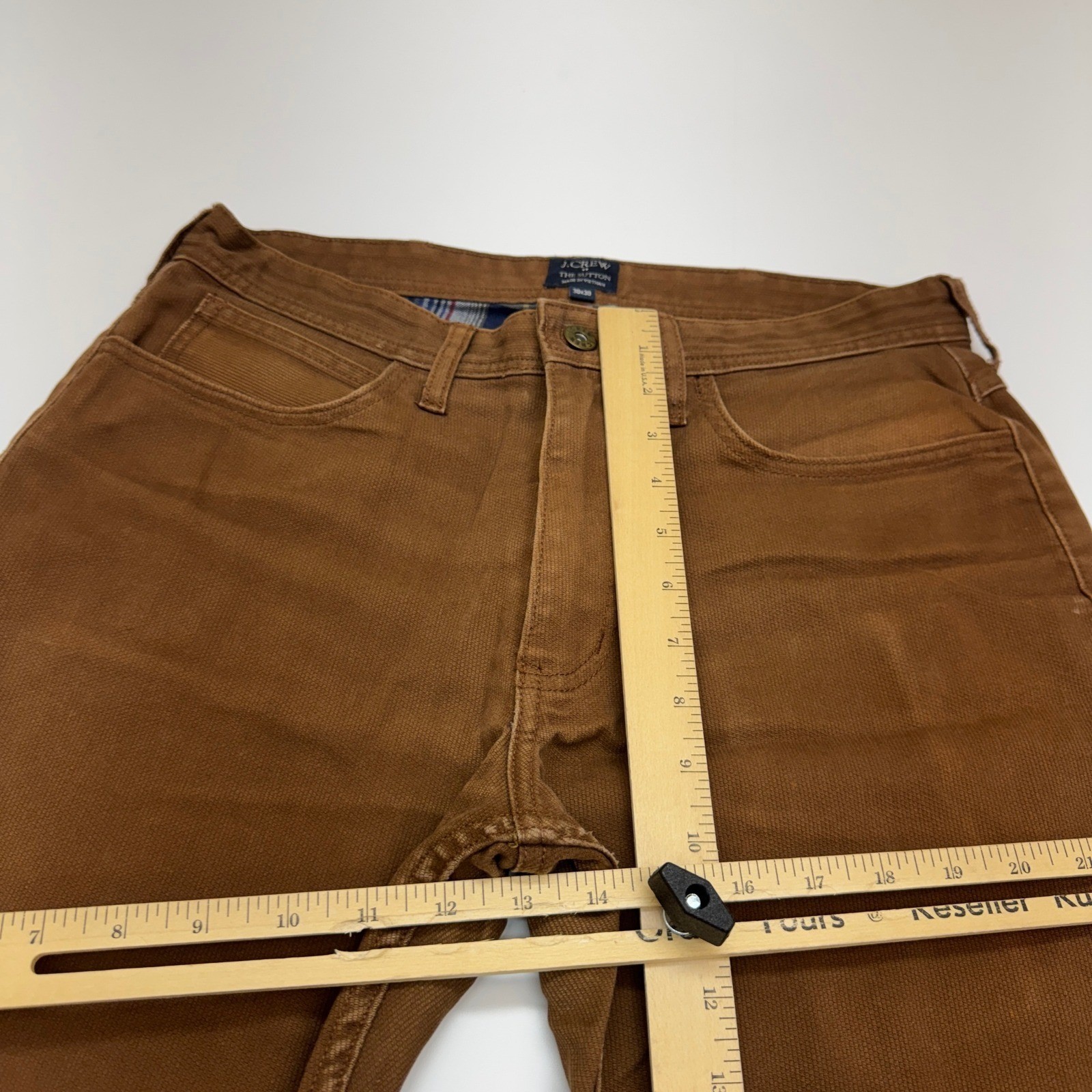 J Crew Pants Mens 30×30 Brown The Sutton Flannel Lined Corduroy Workwear