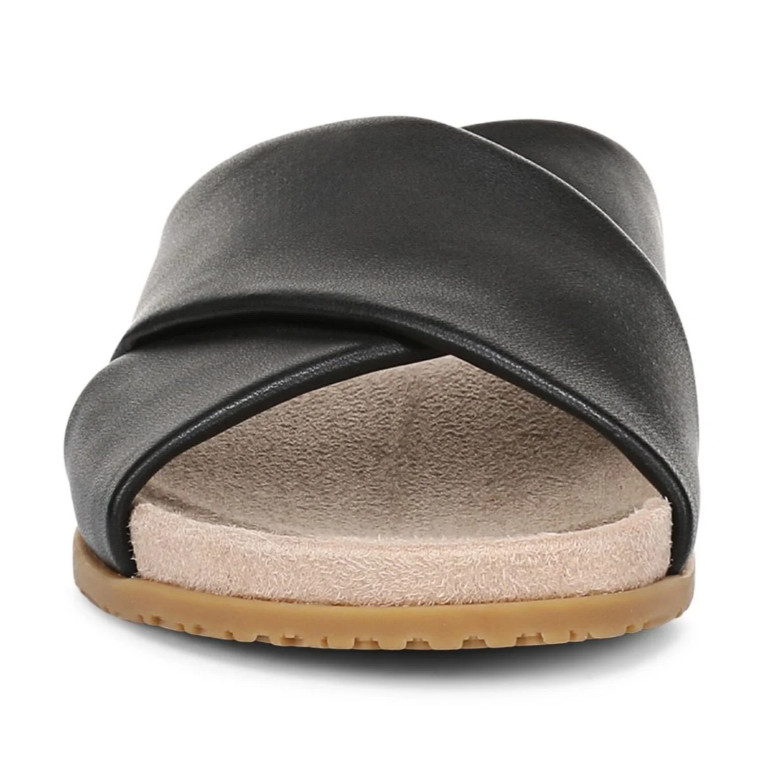 Vionic’s Etna Slide Sandal, Black Leather
