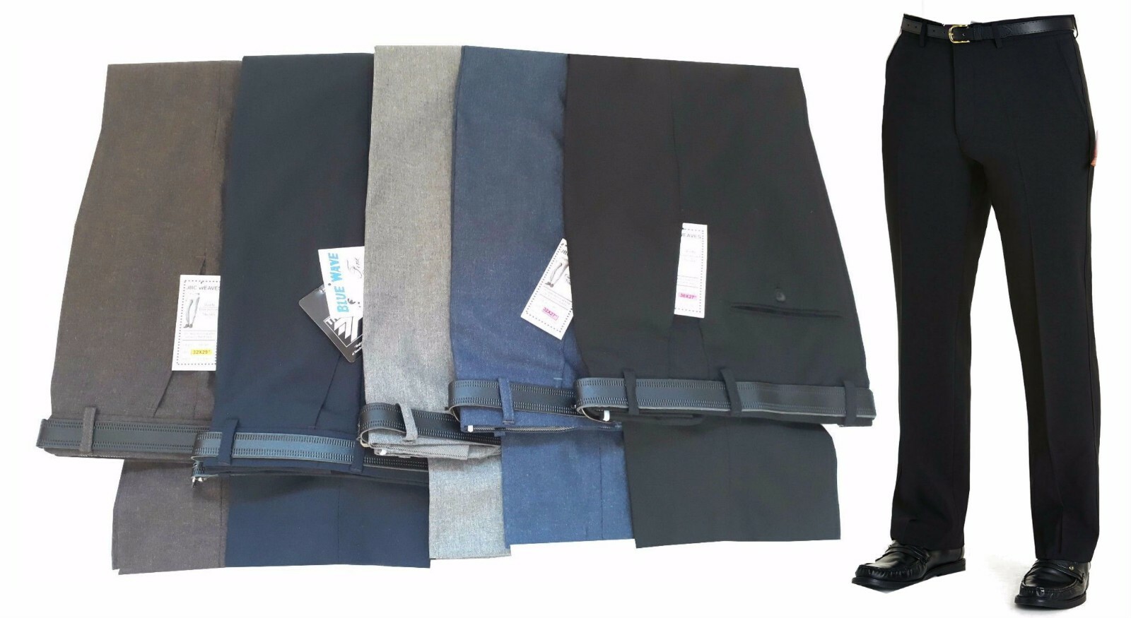 27 length Casual Trousers Formal Office Work Smart business Pants W30-50