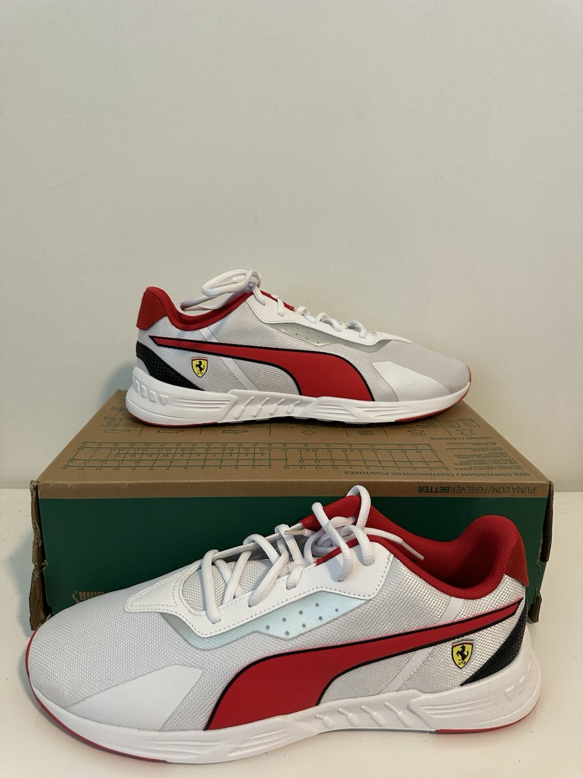 Size 13 Puma Scuderia Ferrari x Puma Tiburion White Rosso Corsa 307515 07