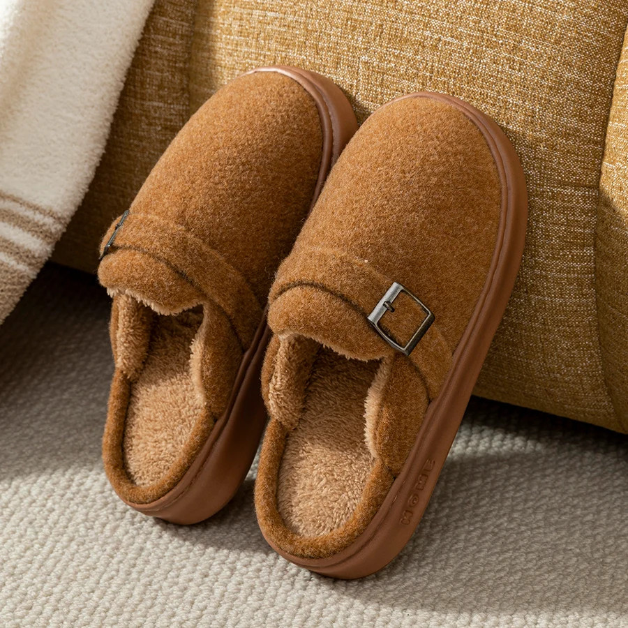 Winter Women’s Indoor Slippers Warm Soft Soled Comfortable Outdoor Non Slip Suit