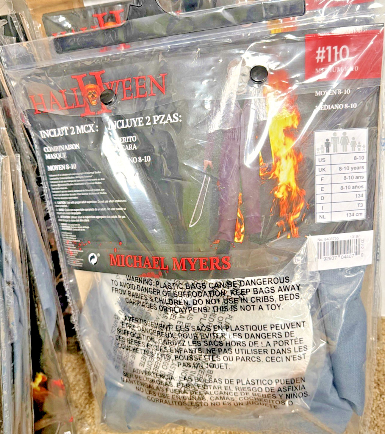 🔥🔥HALLOWEEN II MICHAEL MYERS *Costume M 8-10* HALLOWEEN🔥🔥