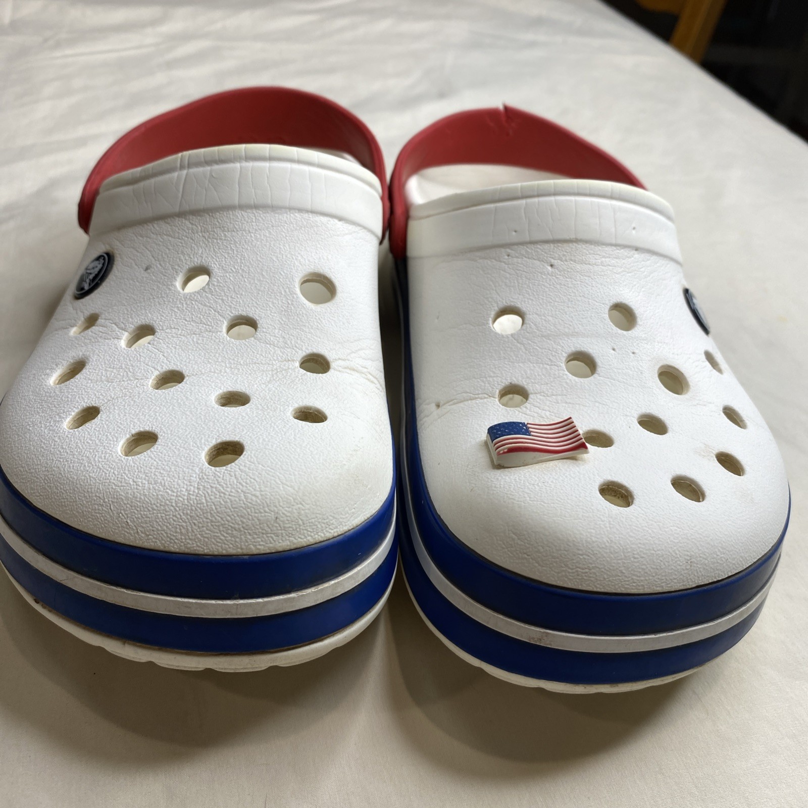 CROCS Womens CROCBAND CLOG 11016-11l patriotic colors CROCS SANDALS US M6 W8(16)