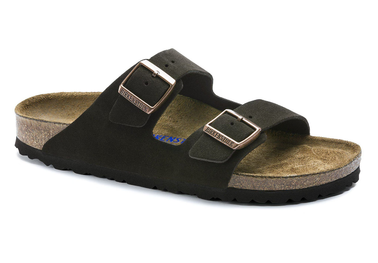 Birkenstock Arizona Mocha Suede Soft Footbed Unisex Sandals Narrow/Wide EU37-45