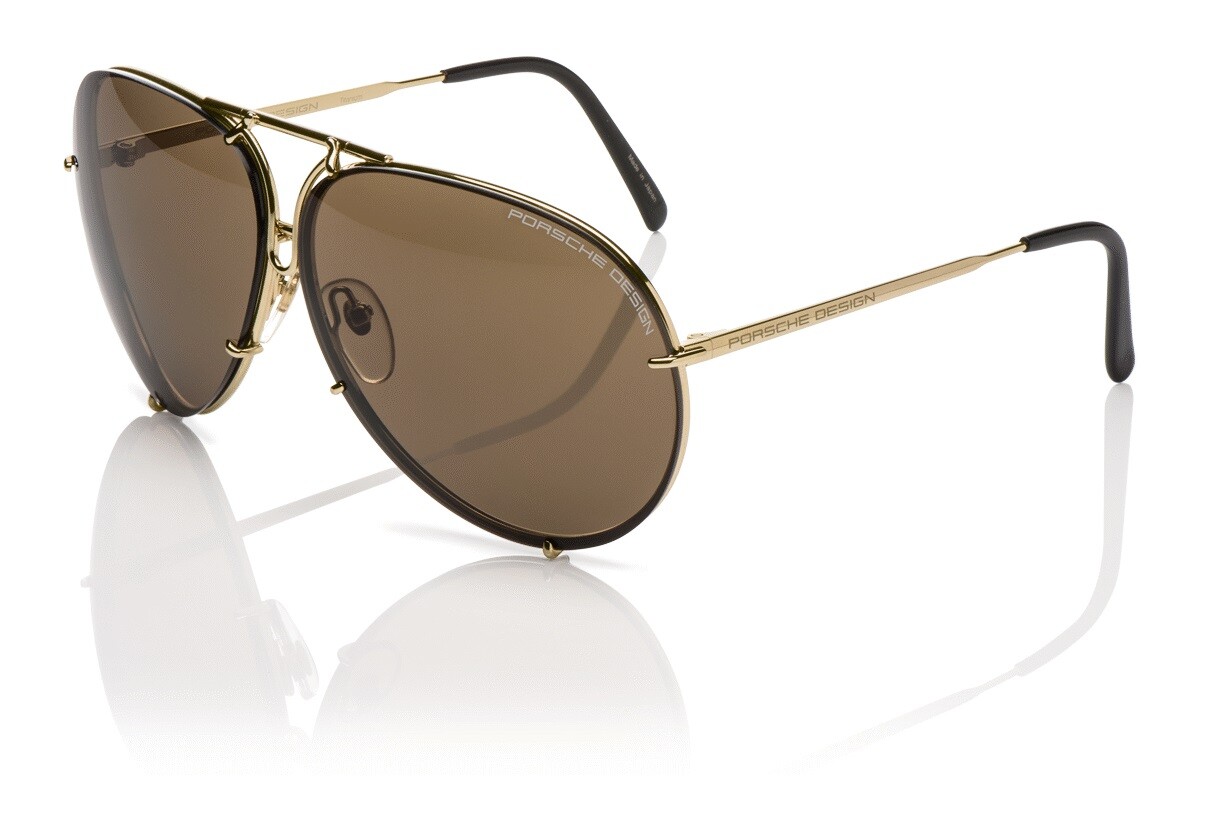 Porsche Design P8478 Iconic Sunglasses A – Light Blue/Brown + Extra Lenses