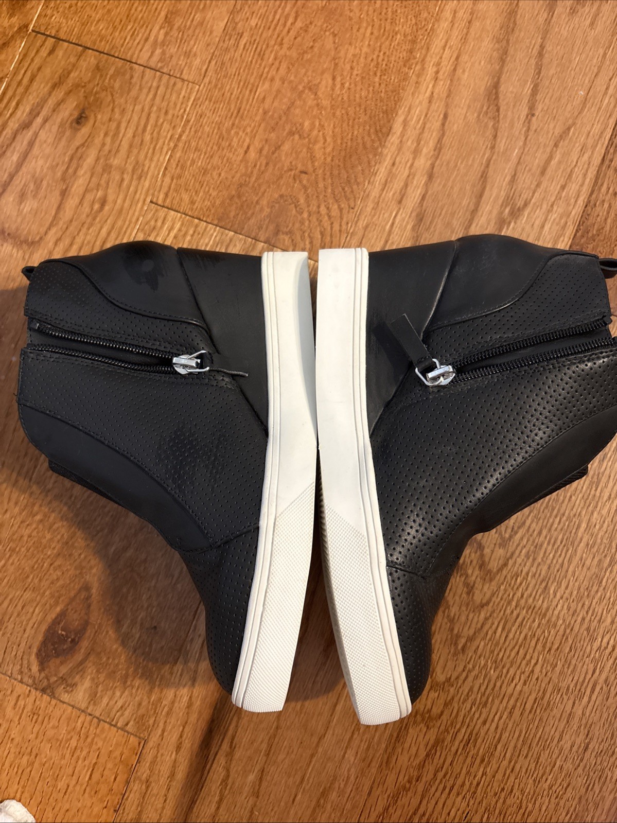 MIA Black Wedge Sneaker Boots 7.5 Women’s