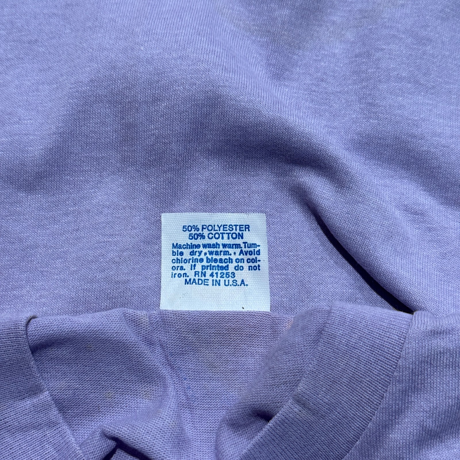 Vintage Cal Cru Youth M (10-12) Light Purple Basic T-Shirts Lot of 3 NOS