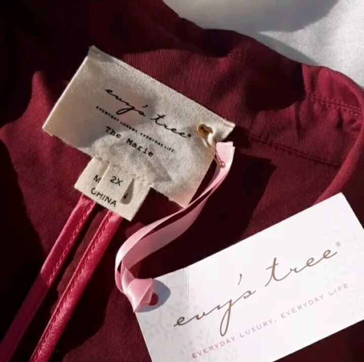 Evy’s Tree Size 2X The Marie 100% Tencel Open Front Sweater