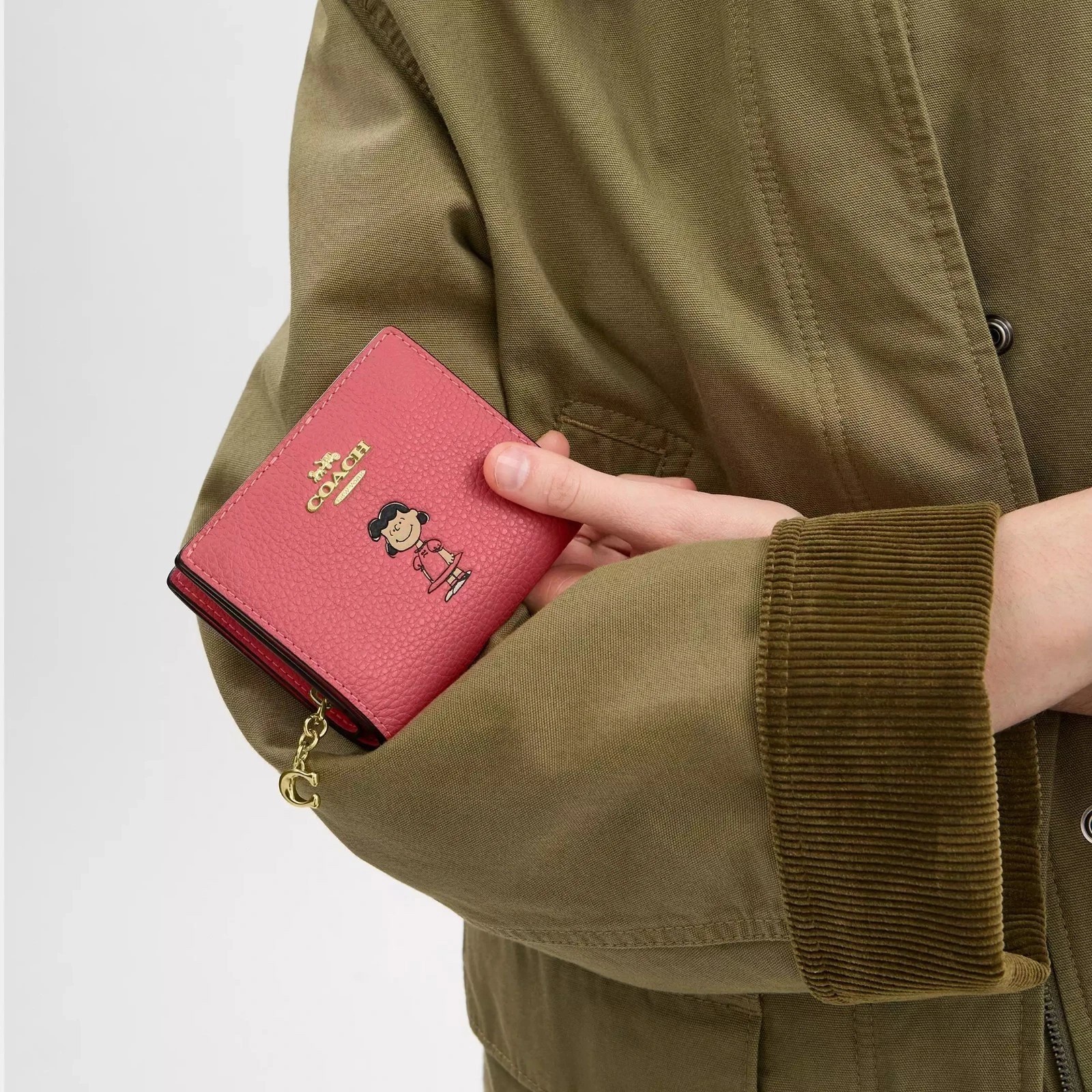 NWT Coach X Peanuts Snap Wallet With Lucy/Charlie Brown/Linus CBN89/CBN90/CBN91