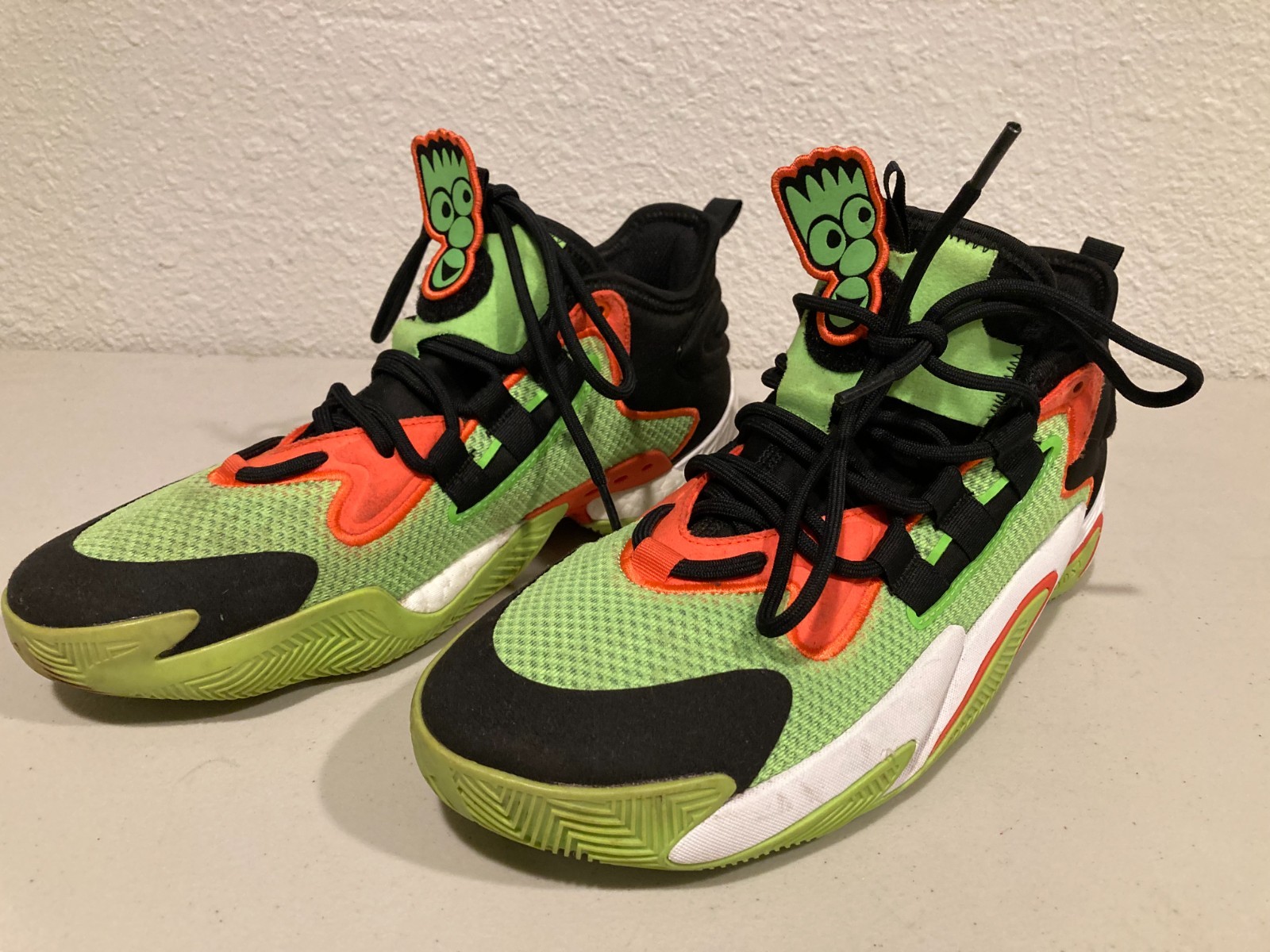 Adidas BYW Select Basketball Shoes Solar Green Impact Orange Core IG4948 Sz 10