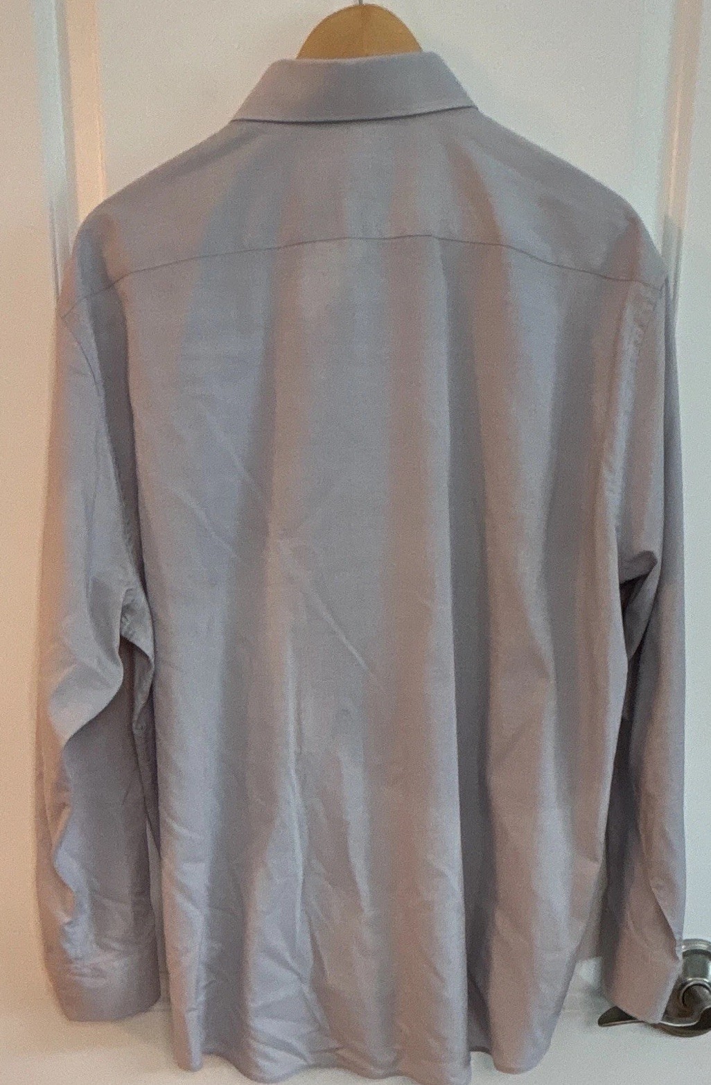 Perry Ellis Portfolio Modern Fit Non-Iron Blue Dress Shirt XL 34/35