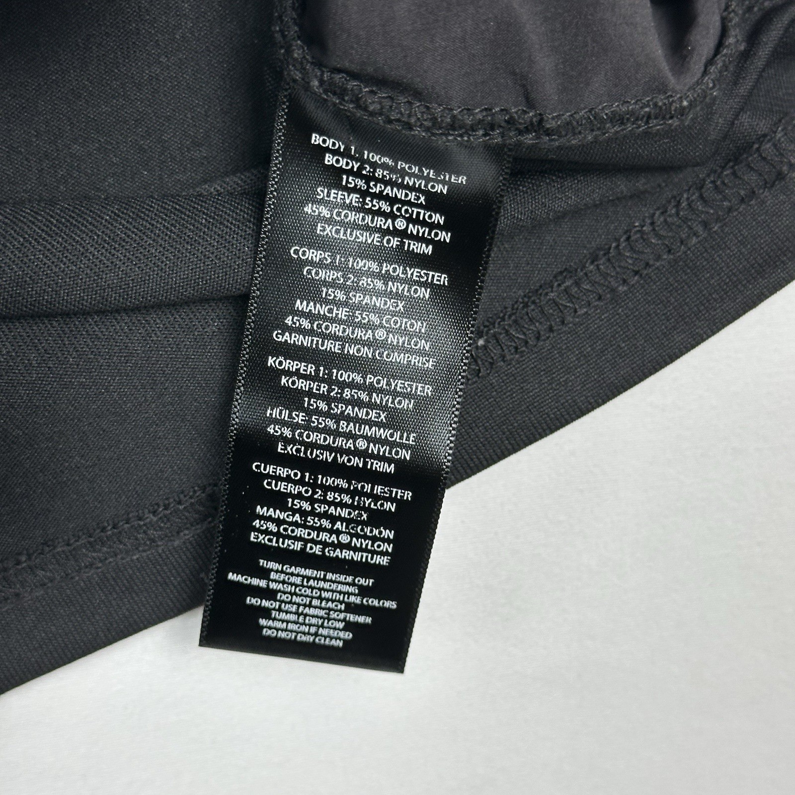 First Tactical Duty Shirt Mens Black 2XL 1/4 Zip Cordura Heavy Duty Combat Top