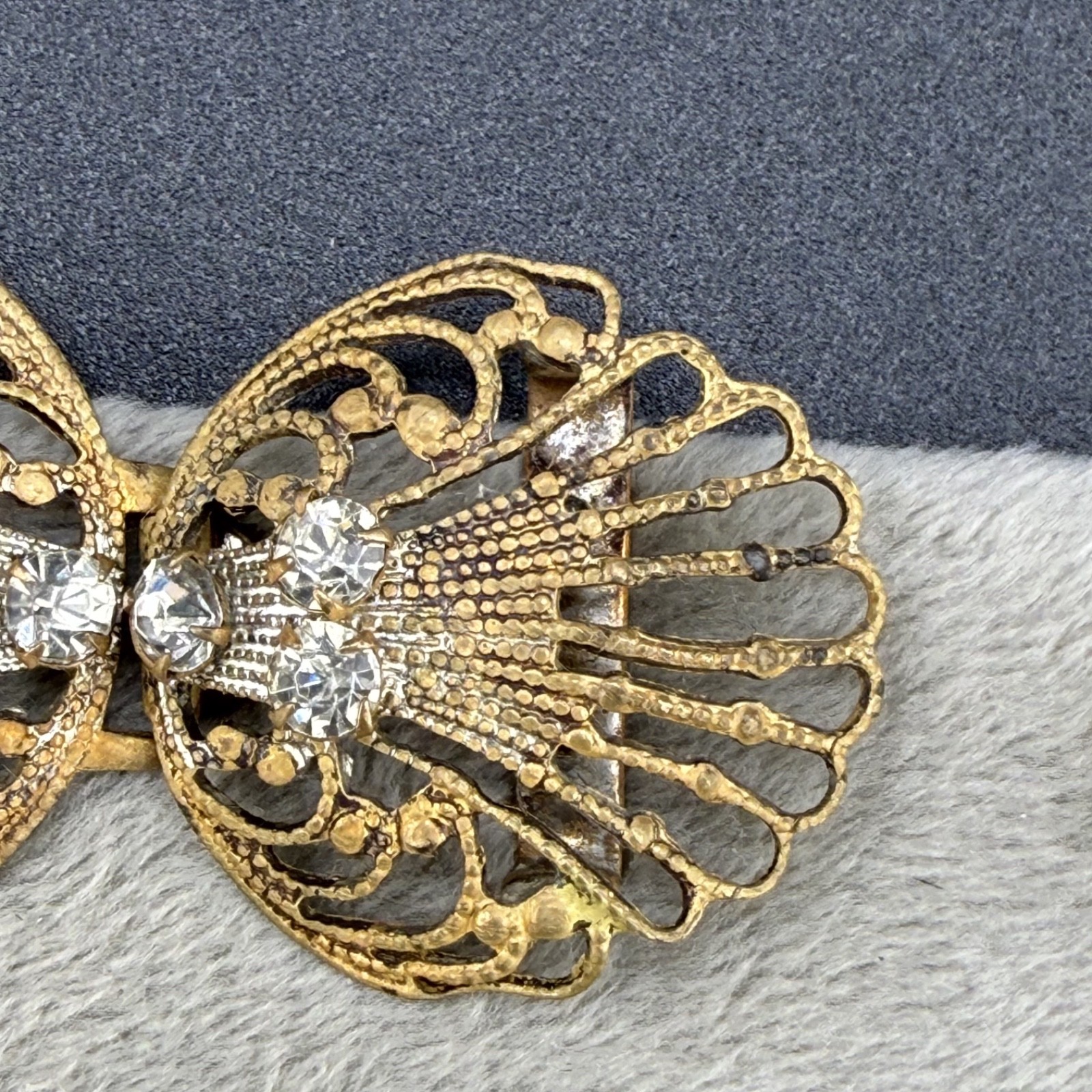 Vintage Victorian Buckle Paste Rhinestone