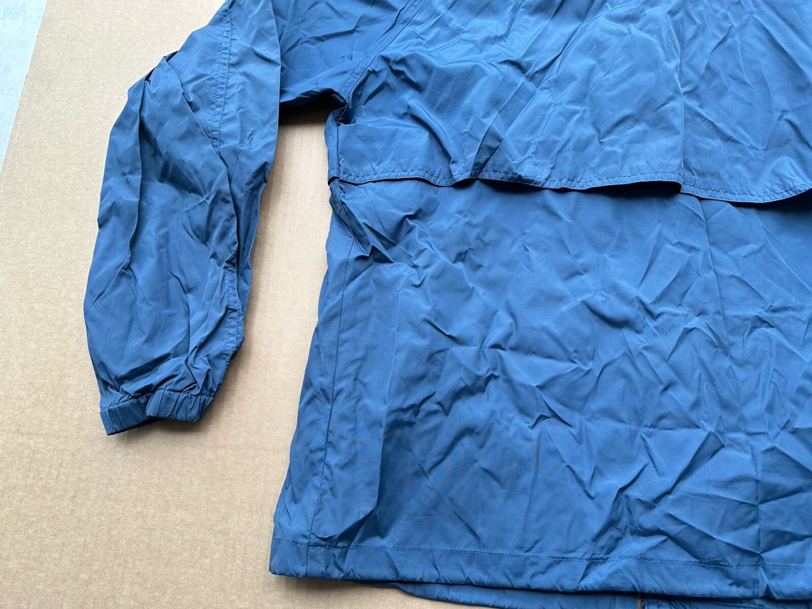 Vintage 90s Woolrich Windbreaker Jacket Mens M Nylon Classic Outdoor Hike Blue
