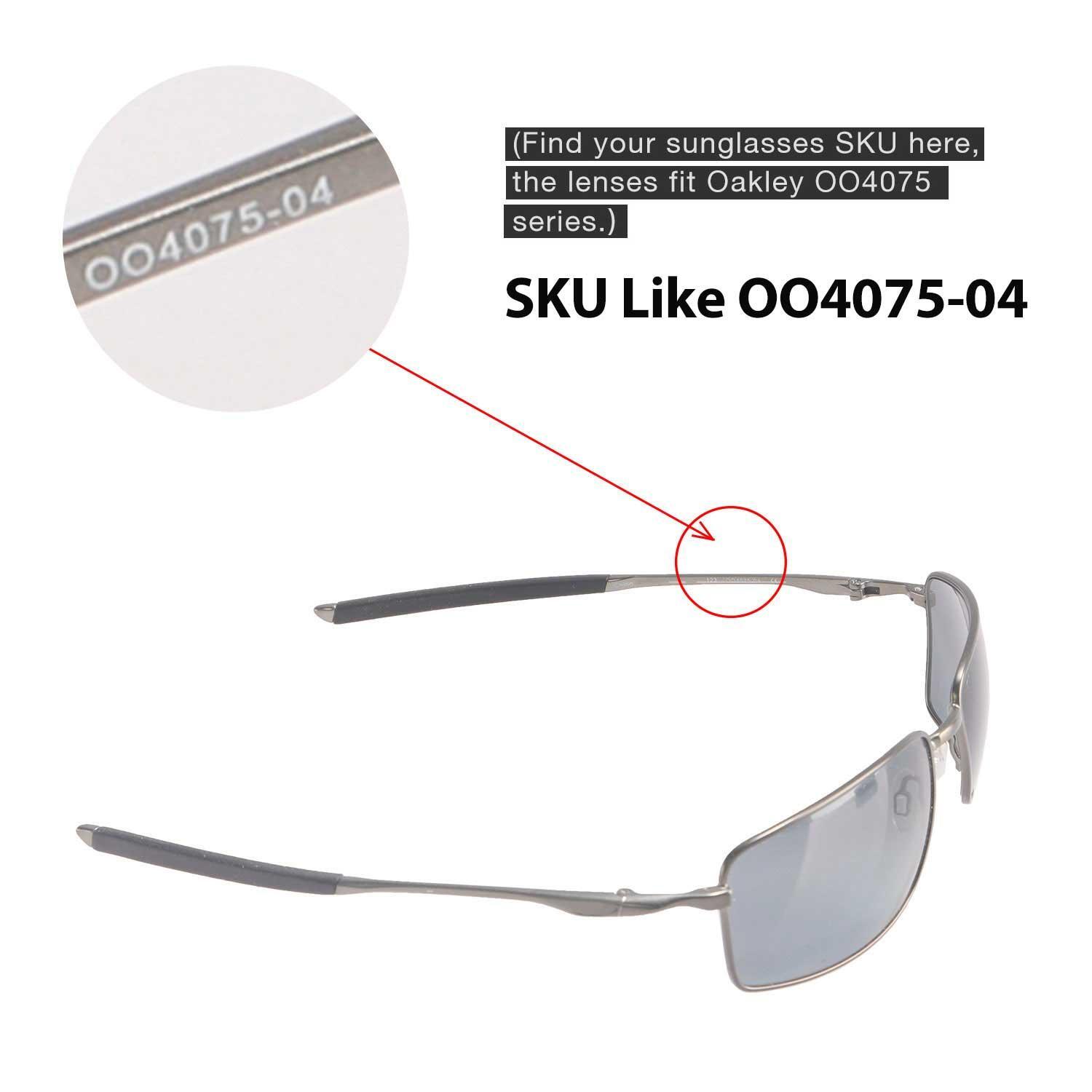 Walleva Lenses For Oakley Square Wire II (OO4075 &6016 Series)-Multiple Options