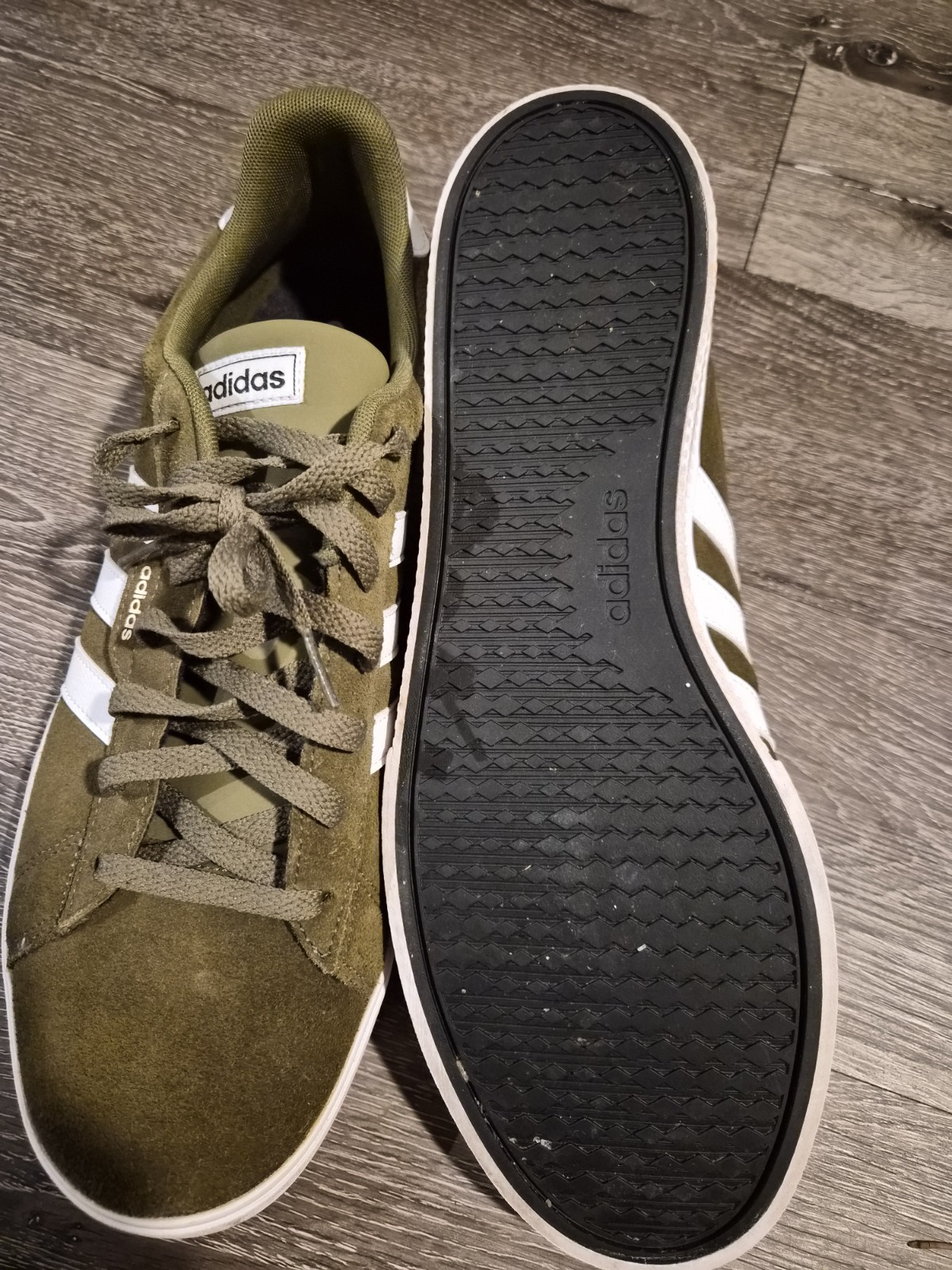adidas Daily 3.0 Focus Olive Green Suede GW1916 Size 13 Tried On Once