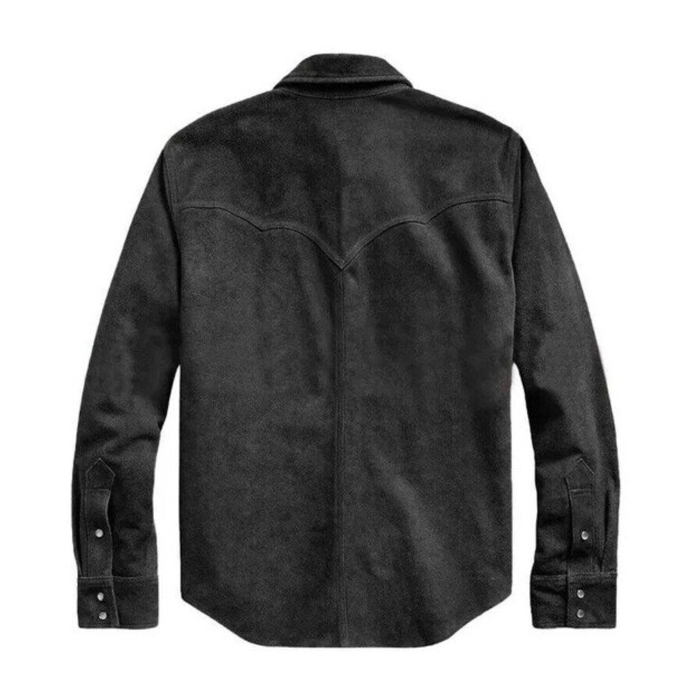 Handmade Vintage Men’s Premium Suede Leather Trucker Jacket Motorcycle Jacket