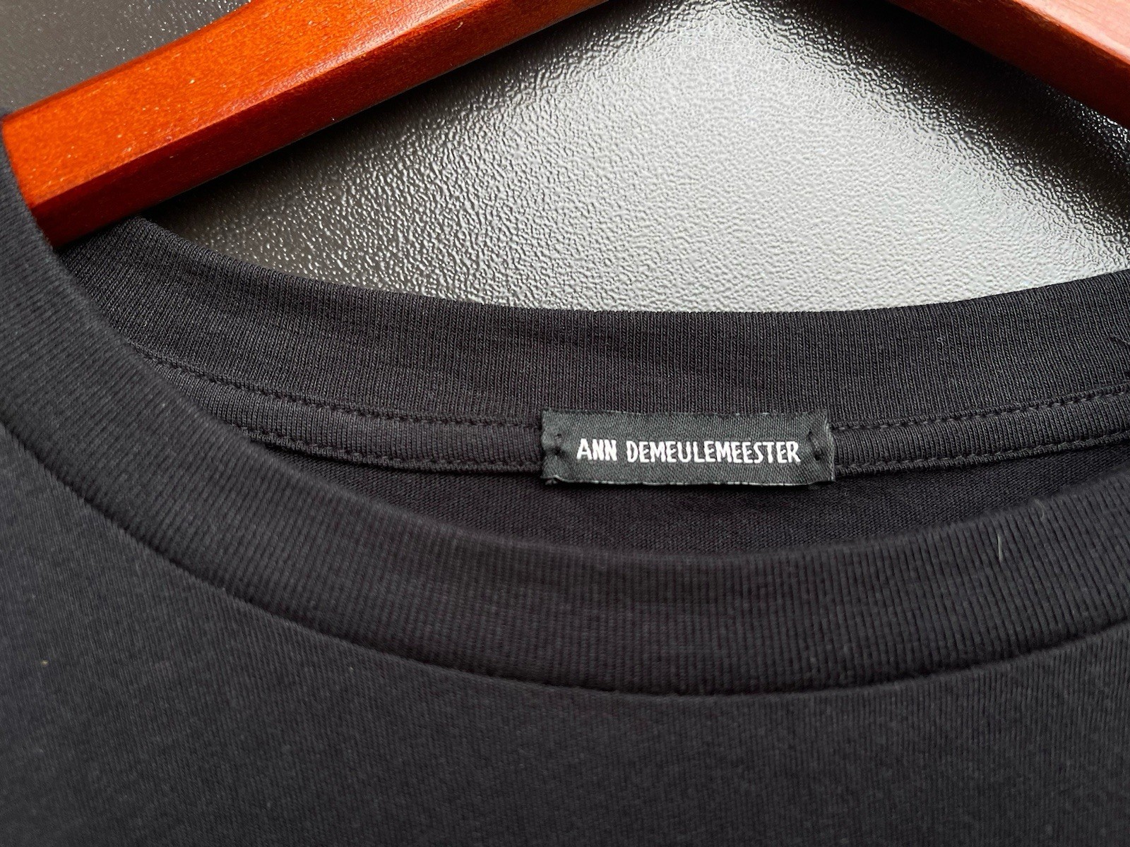 Ann Demeulemeester Nikita Long Sleeve Graphic T-Shirt Black Oversized — Size L