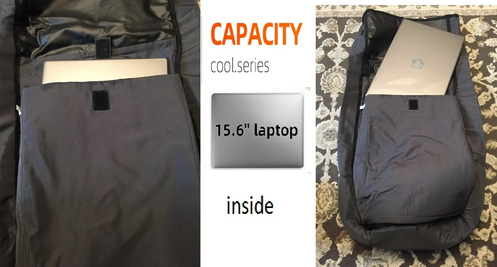 Clearance Sale BLACK backpack High School Travel Laptop Rucksack Zipper Bag NEW