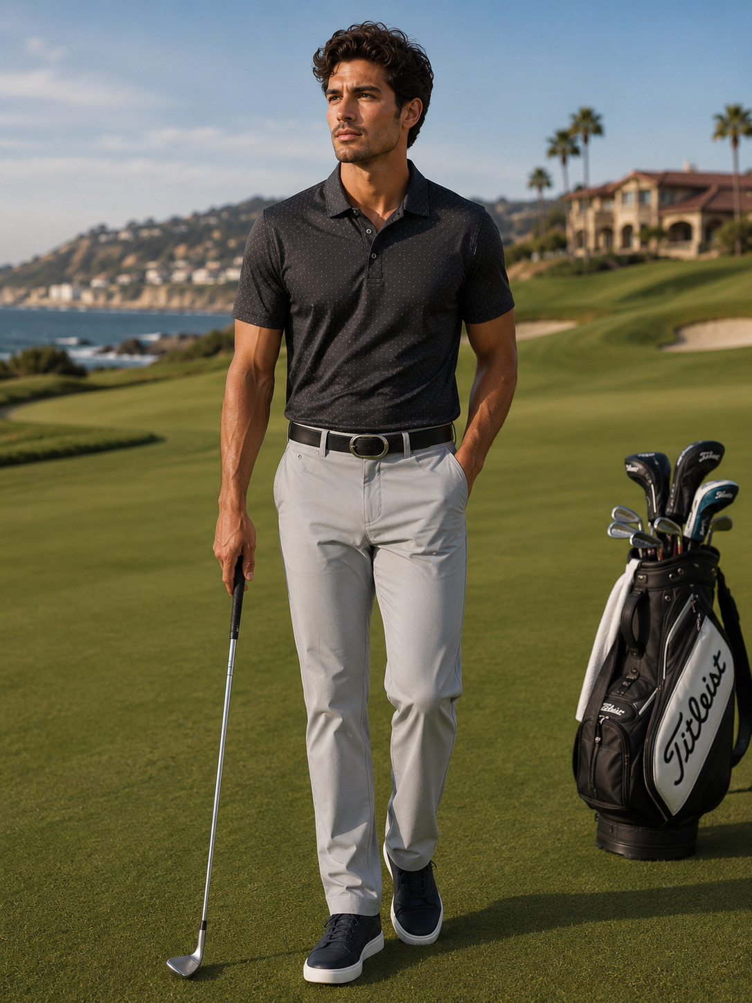 Greg Norman Men’s Ultimate 5pocket ML75 luxury stretch golf pants 42×32 Size 2XL