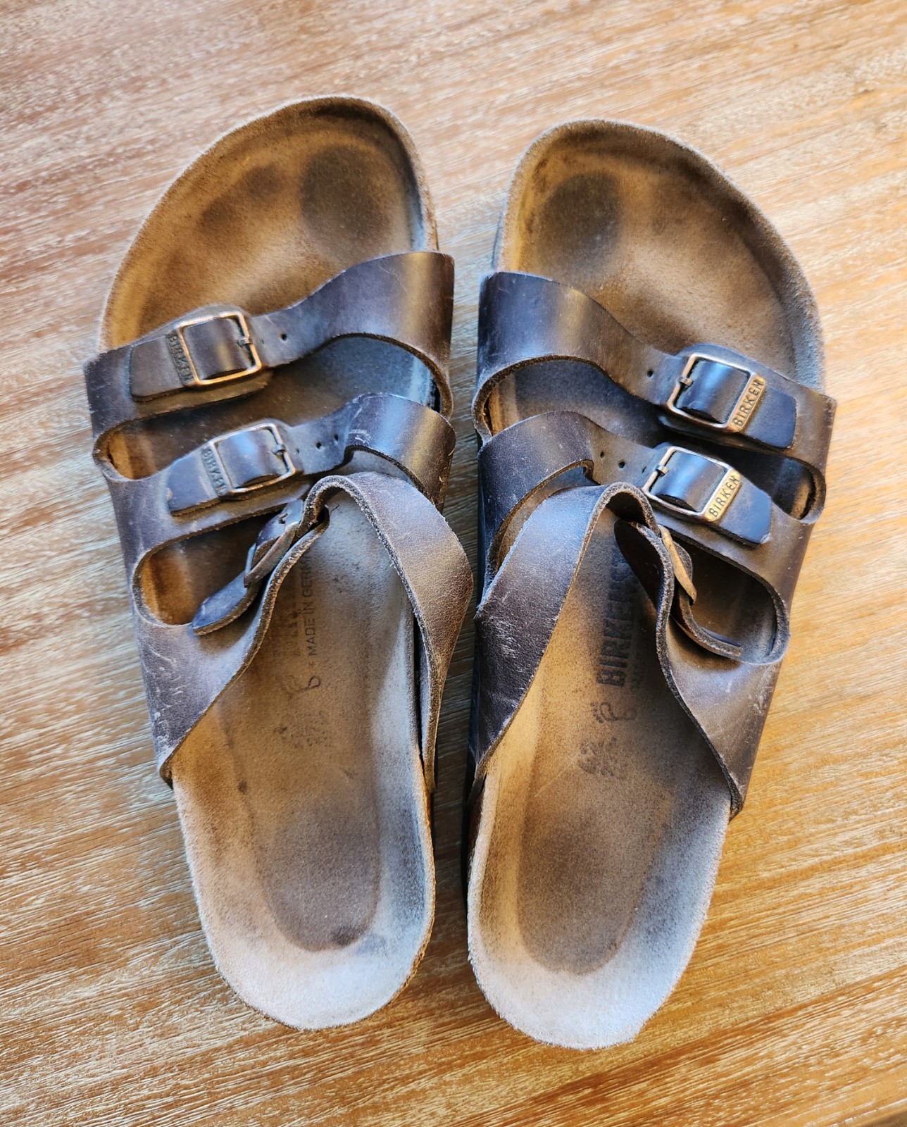 Birkenstock Florida Soft Footbed Sandals Women’s 11 EUR 42 Men’s 9 Brown Leather