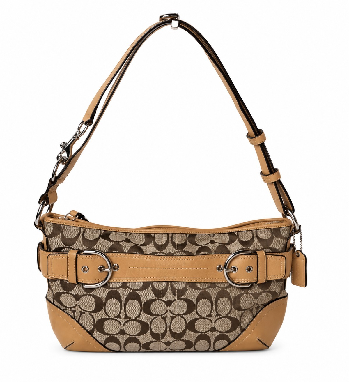 COACH Soho Vintage Signature Jacquard Leather Hobo Shoulder Bag EXCELLENT!!