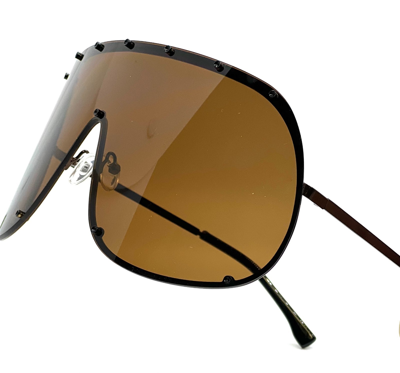 Fashion Oversized Luxury Sunglasses for Women Men One-piece Lens Frame Uv400 New