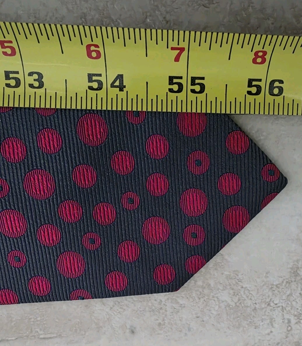 THOMAS PINK Men’s 100% Silk Necktie London Designer POLKA DOT Blue Pink