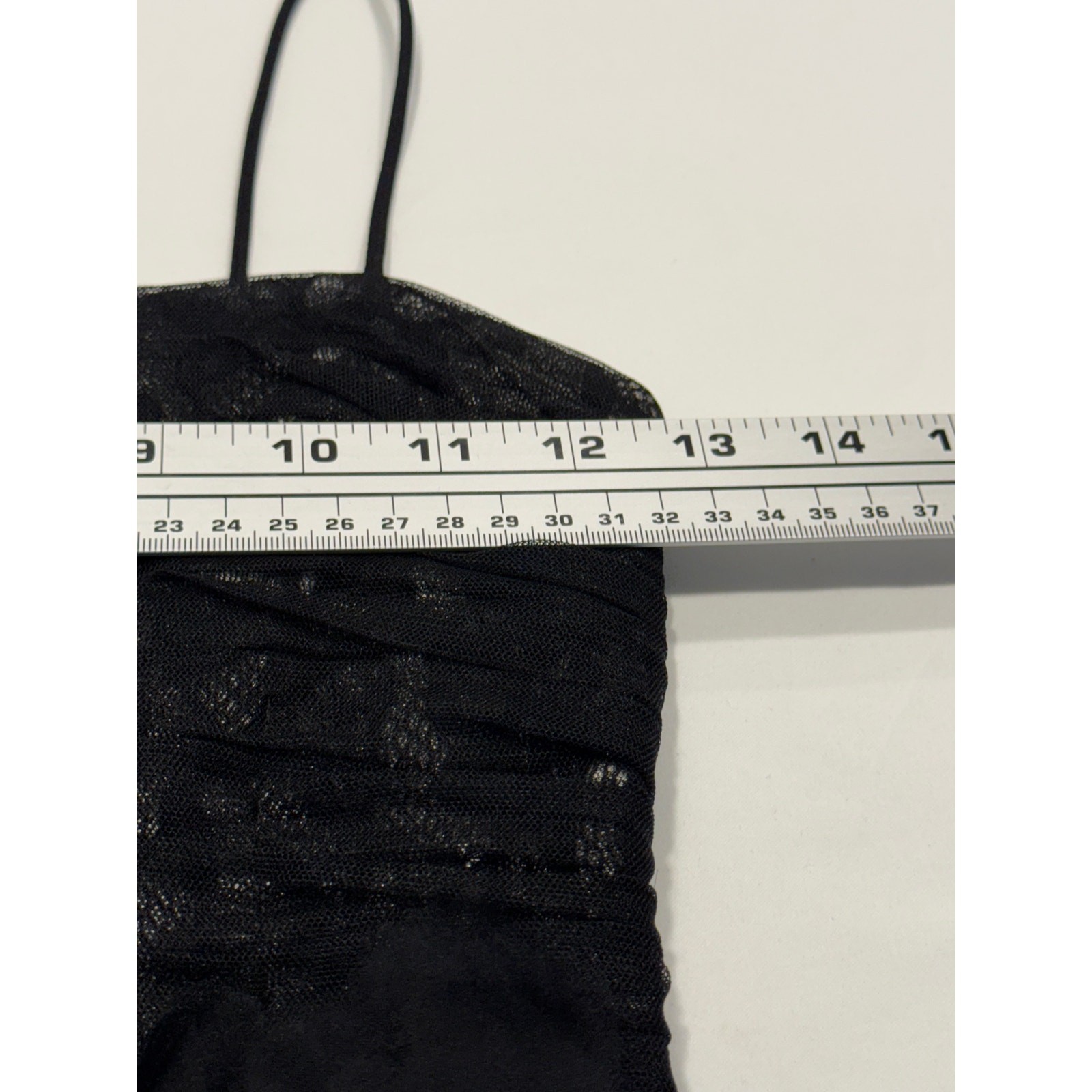 Laundry By Shelli Segal Floral Lace Mesh Overlay Dress 2 Black Spaghetti Strap