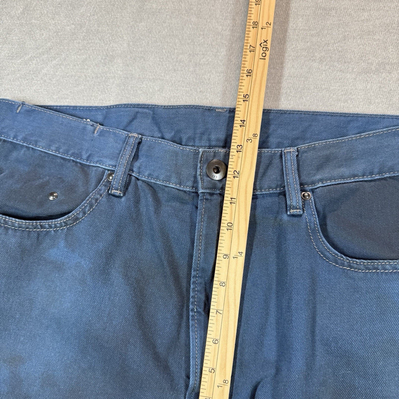 UNIQUE G Star Raw Type 96 Loose Baggy Jeans Men 36×32 Blue Dip Dyed Skater Punk