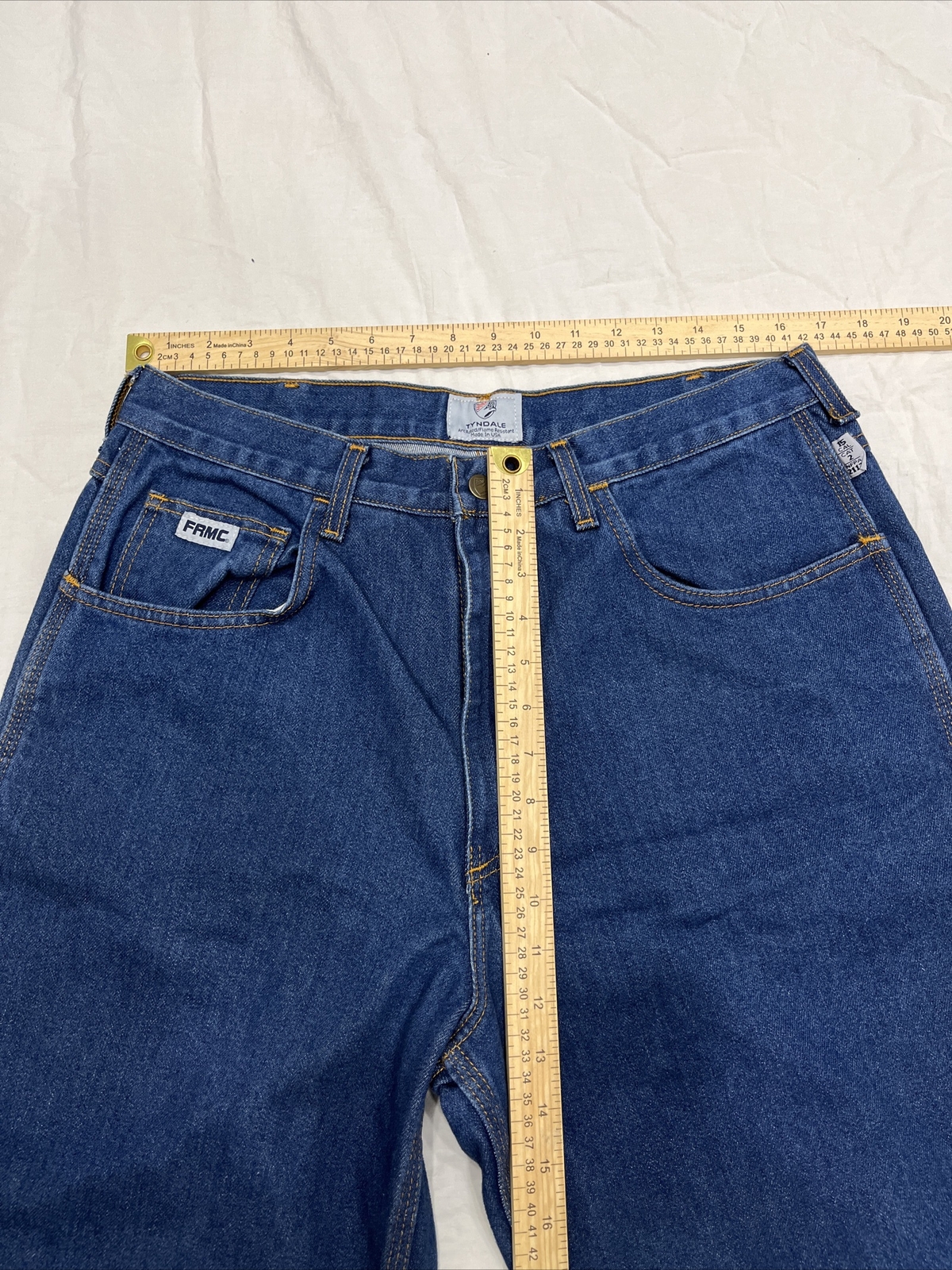 TYNDALE FRMC Men’s F290T FR Fire Flame Resistant Carpenter Work Jeans Sz 35×34