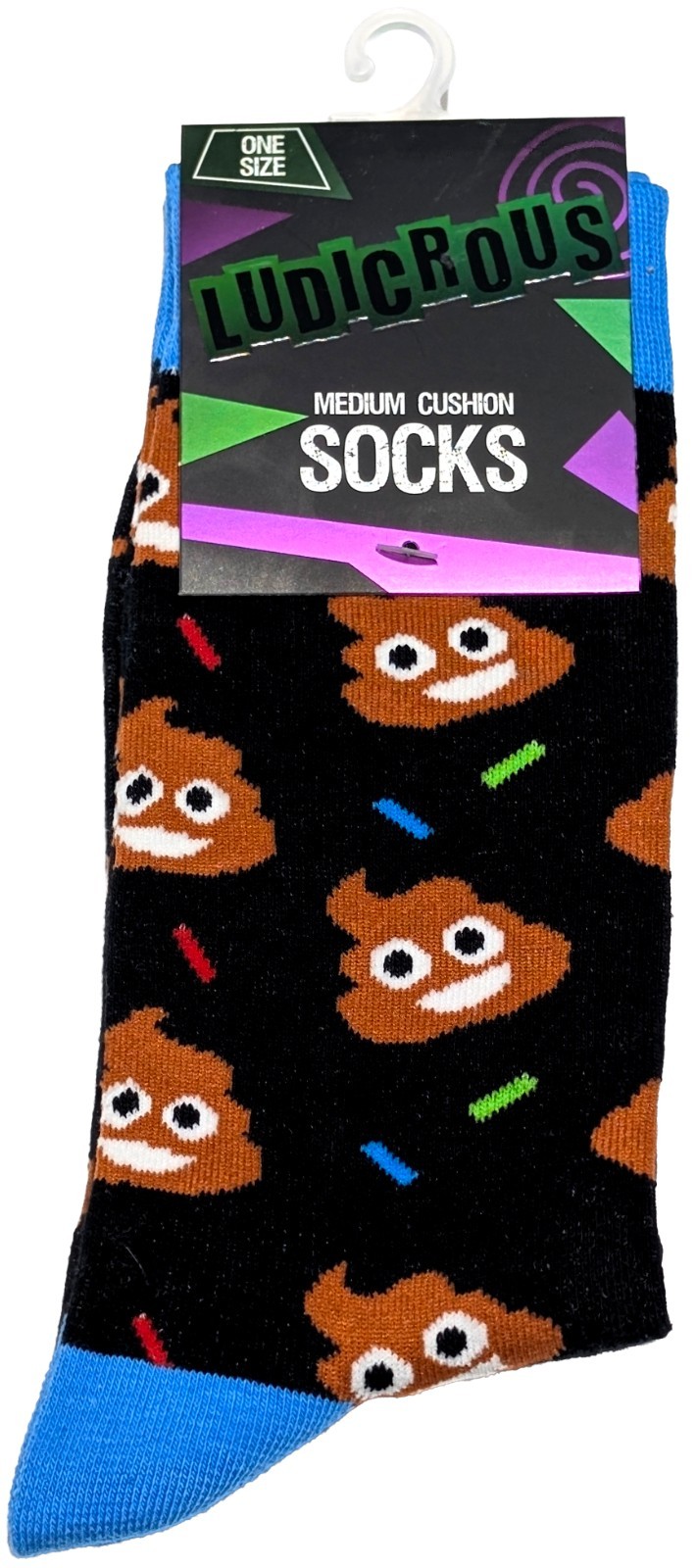 Funny Novelty Silly Unisex Crew Socks Various Styles One Size Fun Unique Socks